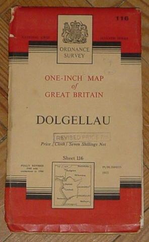 Dolgellau - One Inch Map - Sheet 116