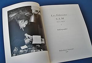 Les éditions GLM, 1923-1974. Bibliographie.