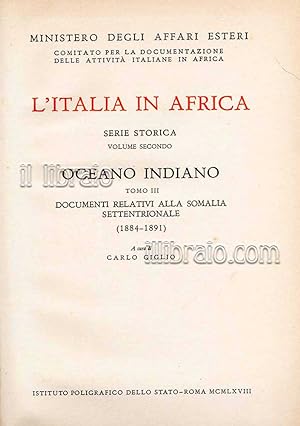 L'Italia in Africa (Oceano indiano - tomo III)