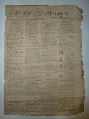 The Caledonian Mercury, April 7, 1791, Edinburgh, Scotland