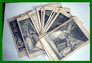 Cartes postales Anciennes - Lot de 65 CPA Les Oeuvres Rares - Représentant des gravures anciennes...