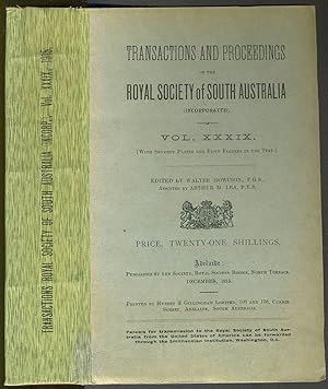 Scientific Notes on an Expedition into the North-western Regions of South Australia (in the Trans...