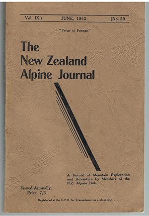The New Zealand Alpine Journal. Vol. IX. June 1942. No. 29.