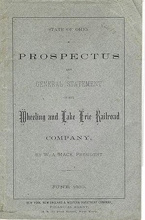 STATE OF OHIO. PROSPECTUS AND GENERAL STATEMENT OF THE WHEELING AND LAKE ERIE RAILROAD COMPANY, B...
