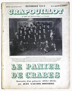 LE PANIER DE CRABES. Souvenirs d'un polémiste (1915-1938) par Jean Galtier Boissière.