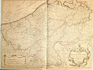 Carte du Comté de Flandres dressée sur differens morceaux levez sur les lieux fixéz par les Obser...