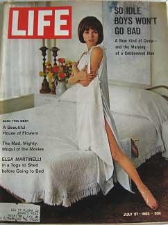 Life Magazine July 27, 1962 -- Cover: Elsa Martinelli