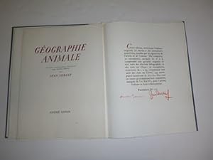 Géographie animale.