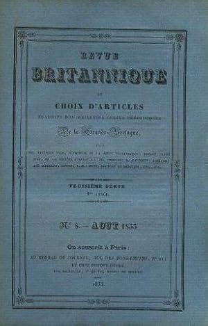 Revue britannique ou choix d'articles traduits des meilleurs écrits périodiques de la grande bret...