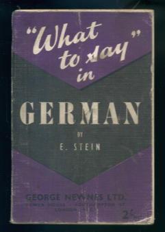 What to Say in German