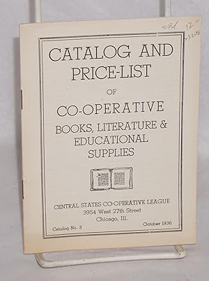 Catalog and price-list of co-operative books, literature & educational supplies