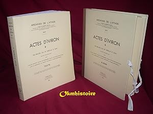 Archives de l'Athos - Livraison 16 : ACTES D'IVIRON ( Tome 2 ) Du milieu du XIe siècle à 1204 - -...