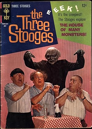 The Three Stooges No. 24 / July, 1965 / The House of Many Monsters! (COMIC BOOK)