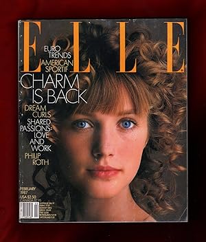 Elle Magazine - February, 1987. Cecilia Chancellor Cover. John Napier; Fashion Schools; Salvador ...