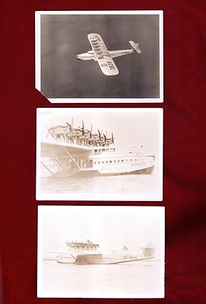 Dornier Do X (D-1929) Flying Boat, Original, 3 Vintage Photographs, Circa 1931. Flugschiff ("flyi...