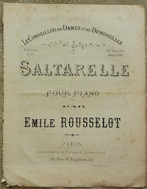 Saltarelle. Pour piano.