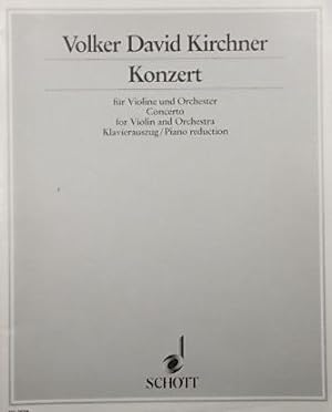 Konzert fur Violine und Orchester (Violin Concerto), Klavierauszug (Piano score and part)