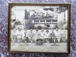 1929 BURLINGAME, California, PERSHING GRAMMAR SCHOOL Kindergarten Class FRAMED PHOTOGRAPH Cute Ki...