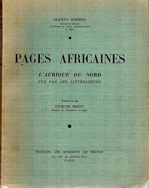 Pages Africaines. L'Afrique du Nord vue par les Littérateurs