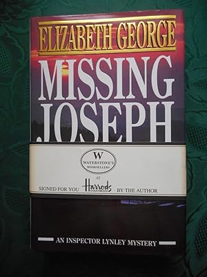 Missing Joseph - SIGNED 1st Edition Copy With Harrods / Waterstones Promotional Band and Bookmark
