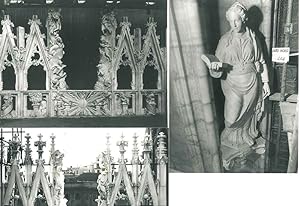 8 fotografie originali del Duomo di Milano degli anni '50