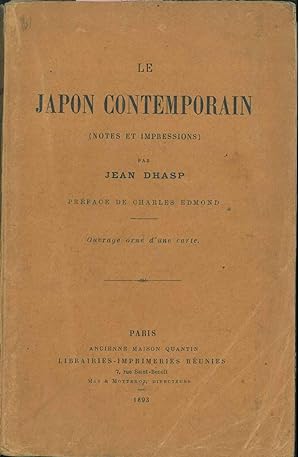 Le Japon contemporain (notes et impressions) par Jean Dhasp. Preface de Charles Edmond