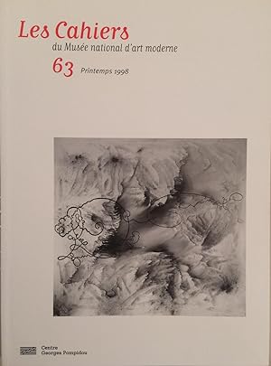 Les Cahiers du Musée National d'Art Moderne 63 Printemps 1998
