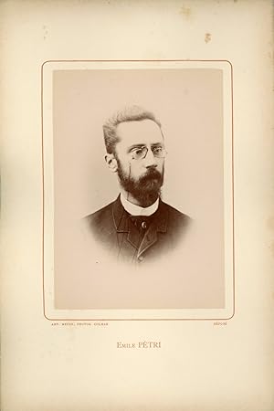 Ant. Meyer, Photog. Colmar, Georg Karl Emil Petri (1852-1918), avocat, secrétaire d'État et membr...