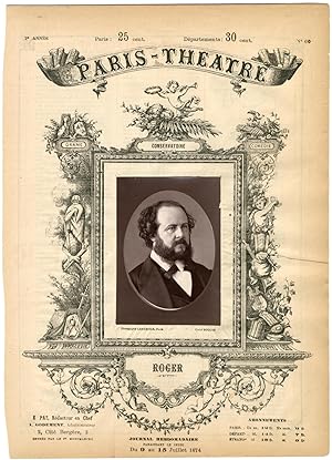 Lemercier, Paris-Théâtre, Gustave-Hippolyte Roger (1815-1879), chanteur
