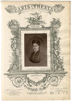 Lemercier, Paris-Théâtre, Adela-Juana-Maria dite Adelina Patti (1843-1919), cantatrice italienne