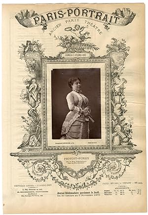 Lemercier, Paris-Portrait, Adélaïde-Zélia Provost-Ponsin (1843-1885), actrice