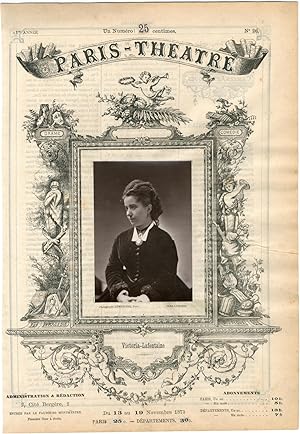 Lemercier, Paris-Théâtre, Victoria Valous dite Victoria Lafontaine (1841-1918), actrice