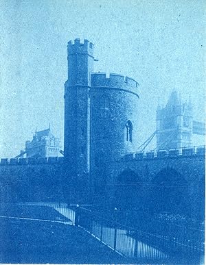 Royaume Uni, Angleterre, Londres, Tour de Londres, ca.1898, vintage cyanotype print