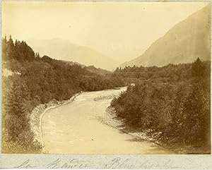 Suisse, La Kander, ca.1900, vintage citrate print