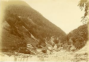 Suisse, Alpes bernoises, Vallée, ca.1900, vintage citrate print