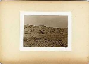 Lekegian, Egypte, Thèbes, Vue de la Necropole, ca.1900 contretype argentique