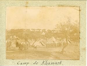 Maghreb, Camp militaire de Khamart ca.1897 vintage citrate print