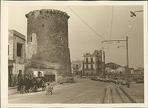 Sicile, Ancienne toure à Palerme, ca.1925, vintage silver print