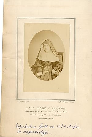 Révérende Mère St Jérome, d'après un daguerréotype