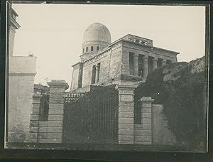 Italie, Naples, Le Mausoleo Schilizzi, ca.1900, Vintage silver print
