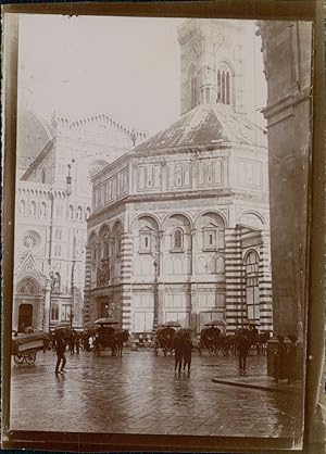 Italie, Florence, Le Duomo, ca.1900, Vintage citrate print