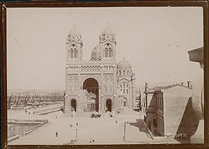 France, Marseille, La Cathédrale Sainte-Marie-Majeure, ca.1900, Vintage citrate print