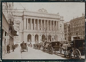 France, Marseille, Le Palais de la Bourse, ca.1900, Vintage citrate print