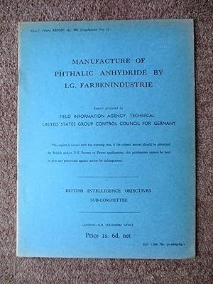 FIAT Final Report No. 984 Supplement 1. MANUFACTURE OF PHTHALIC ANHYDRIDE BY I.G. FARBENINDUSTRIE...