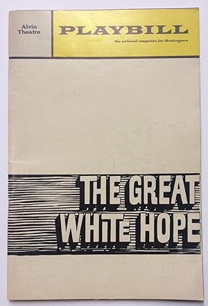 The Great White Hope: Original vintage signed Playbill