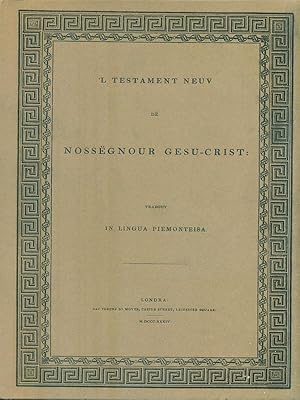 'L Testament Neuv de Nossegnour Gesu-Crist