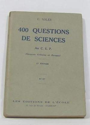 400 questions de sciences au c.e.p