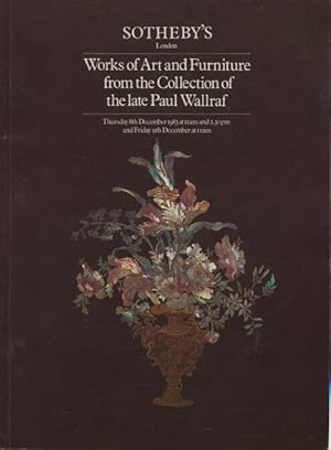 Sothebys 1983 Paul Wallraf Collection Works of Art & Furniture