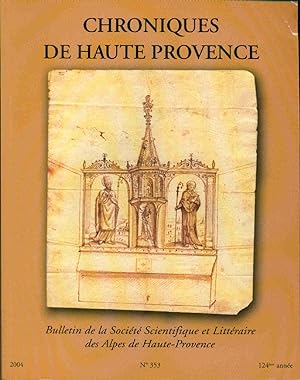 Chroniques de haute Provence.No Le Retable de l'ancien Maître-Autel de l'Eglise Saint- Blaise de ...