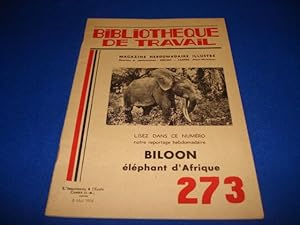 Bibliotheque de travail n°273 - biloon - elephant d'afrique